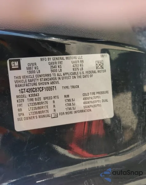 2012 GMC Sierra K3500 Denali from USA, damaged, VIN 1GT426C87CF100971